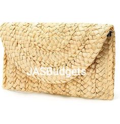 Material: Made of Straw handmade product. Size/Dimensions: 11.02''x 1.7''x 6.1''(L x W x H) Medium Size; Closure: Magnetic Snap; It can hold your wallet, cell phone, keys, cosmetics etc. Ideal Gift for family, and friends use as travel purse, daily clutch and other uses. Women's Straw Clutch Handbag: 100% natural straw & corn peel bag, beautiful straw surface, magnetic closure, durable, long usage time, unique and goes with any style.  Size- Medium Round Straw Bag, Rattan Handbags, Straw Clutch, Clutches For Women, Straw Tote Bag, Hand Wrist, Bohemian Summer, Rattan Bag, Travel Purse