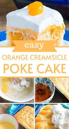 easy orange creamsice poke cake recipe