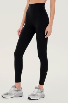 An all new extra waist version of our high waist Airweight legging engineered to fit every curve and flow with your workouts. Our ultra luxe Airweight fabric has a supremely soft hand and second skin comfort. BEST FOR: hot yoga, barre, Pilates.Model Stats:Height: 5’10”, Bust: 32", Waist: 23.5”, Hips: 34.5” Wearing size: Small Athleisure Sports Tights With Minimal Stretch, Athleisure Tights With Minimal Stretch For Workout, Functional Gym Leggings With Minimal Stretch, Functional Workout Leggings, Black Minimal Stretch Elastane Activewear, Functional Moisture-wicking Leggings With Minimal Stretch, Black Elastane Activewear With Minimal Stretch, Black Minimal Stretch Activewear For Workout, Black Activewear For Workout