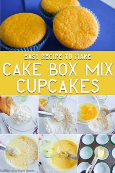 easy recipe to make cake box mix cupcakes