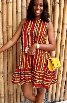 Africa Print Dress, Chitenge Outfits, Africa Print, African Print Dress Ankara, Best African Dresses, Printed Short Dresses, Dress African, African Ankara, African Inspired Fashion