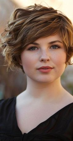 Explore 23 chic short hairstyles for chubby faces that perfectly complement your facial features. Whether you like sleek, sophisticated styles or textured, voluminous cuts, these short hairstyles for chubby faces offer a variety of options to suit any occasion. Fat Face Short Hair, Elegant Short Hairstyles, Shaved Hairstyles, Short Shaved Hairstyles, Longer Pixie Haircut