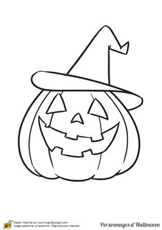 a pumpkin with a witches hat on it