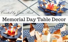 this is an image of a memorial day table decoration