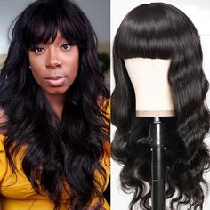 Ishow Beauty Brazilian Body Wave Without Lace Wig, Unprocessed Human Hair Wigs Wave Hairstyles, Cheap Human Hair Wigs, Wigs Black, Remy Wigs, Brazilian Body Wave Hair, Faux Hair, Cheap Human Hair, Wigs Hair, Brazilian Body Wave