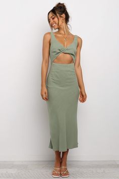 V-neck Cutout Maxi Dress For Brunch, Elegant Spring Midi Dress With Cut-out Waist, Chic Midi Dress With Cut-out Waist For Date Night, Elegant Midi Dress With Cut-out Waist For Spring, Elegant Midi Dress With Cut-out Waist For Date Night, Cutout Waist Midi Dress For Date Night, Cutout V-neck Midi Dress For Date Night, Chic Midi Dress With Cutout, V-neck Maxi Dress With Cutout For Date Night