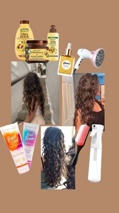 Preppy Hairstyles, Wavy Hair Care, Cute Hairstyles For School, Hair Nutrition, Hair Tint, Curly Hair Tutorial