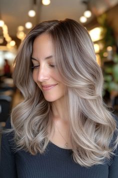 25 Ashy Light Brown Hair Trends That'll Make You Swoon Light Brown Hair Trends, Ashy Light Brown Hair, Ash Tone Hair, Brown Hair Trends, Ashy Hair, Balayage Technique, Ash Blonde Balayage