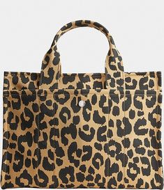 COACH Leopard Cargo Tote Bag | Dillard's Coach Canvas Shoulder Bag, Coach Canvas Shoulder Bag For Everyday, Coach Travel Bag In Canvas, Trendy Coach Satchel For Travel, Coach Canvas Travel Bag, Top Handle Satchel With Snap Closure For Travel, Travel Satchel With Snap Closure And Top Handle, Travel Satchel With Top Handle And Snap Closure, Coach Travel Satchel In Coated Canvas