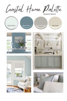 the color scheme for coastal home palette