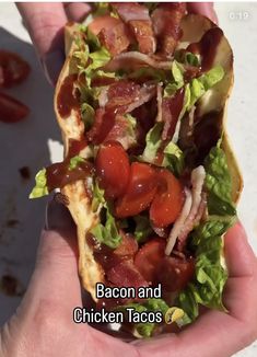 Chicken Tacos, Bacon, Tacos, Chicken