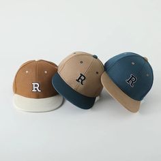 Unisex Peaked Baseball Hat Material: Cotton Size: 48-53cm Casual Hats, Toddler Outdoor, Embroidery Letter, Fashion Boy, Embroidery Letters, Peaked Cap, Baby Style, Letter R, Casual Hat