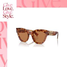 in stock Chic Miu Miu Sunglasses With Polarized Lenses, Miu Miu Square Frame Sunglasses With Gradient Lenses, Summer Miu Miu Sunglasses With Glass Material, Miu Miu Gold Tinted Sunglasses, Luxury Gold Miu Miu Sunglasses, Butterfly Shape, Season Colors, Miu Miu, Sunglasses Women