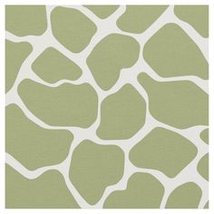 a giraffe print pattern in green and white on a plain canvas wallpaper