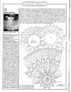 an article about crochet in spanish, with instructions for the pattern and instructions to make