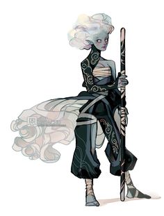 Wind Character Design, Air Genasi Monk, Eladrin Dnd, Air Genasi, Monk Dnd, Dungeons And Dragons Characters, Dnd Art