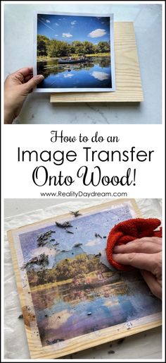 how to use an image transferer onto wood