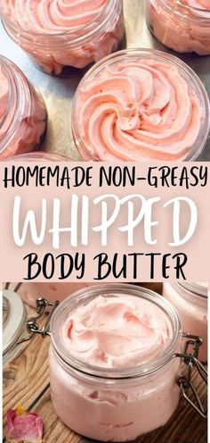 Easy Body Butter Recipes, Body Butter Recipes, Diy Whipped Body Butter, Whipped Body Butter Recipe, Body Butter Recipe