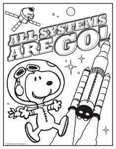 an image of a cartoon character in space with the words all systems are go on