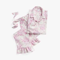 Drift off to dreamland in these cozy pajamas. These flannel PJs are made of pure organic cotton for long-lasting comfort and softness. Featuring a charming floral print, they're great for a snuggly evening with a book or for catching your best ZZZs. Designed exclusively for Pottery Barn Teen by lifestyle brand LoveShackFancy. KEY PRODUCT POINTS Made in a Fair Trade Certified(TM) factory, supporting fair and safe labor practices and empowering workers to invest in their communities. Workers recei Flannel Pjs, Cute Pjs, Love Shack Fancy, Cute Pajama Sets, Cozy Pajamas, Cute Pajamas, Flannel Pajamas, Pottery Barn Teen, Pajama Bottoms