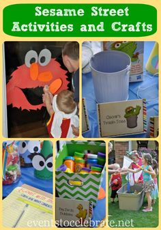 sesame street activities and crafts for kids