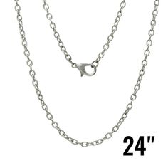 "- 24 Antique Silver Cable Chain Necklaces with Lobster Clasps - 24 3/8\" (25.4mm = 1 inch) - Link Chain Size 3.5x2.5mm - Alloy (Lead and Nickel Safe) - Item # CH453b PLEASE VIEW OUR OTHER QUANTITIES AVAILABLE: https://www.etsy.com/shop/HopscotchCraftSupply/search?search_query=CH430&order=date_desc&view_type=list&ref=shop_search PLEASE VIEW OUR OTHER CHAINS: https://www.etsy.com/shop/HopscotchCraftSupply/search?search_query=chains&order=date_desc&view_type=list&ref=shop_s Antique Silver Necklace, 20 Inch Necklace, Silver Jewelry Necklace, Silver Plated Necklace, Arte Floral, Bijoux Diy, Silver Chain Necklace, Chain Link Necklace, Jewelry Necklace