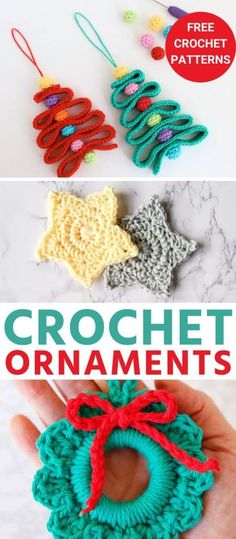 crochet ornament pattern for christmas tree ornaments