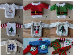 knitted christmas sweaters for babies and toddlers