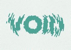 an abstract green and white background with circles in the middle, on top of each other