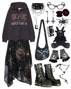 Goth Hippie Outfits, Hippie Goth Outfits, Hippy Goth, Tumblr Goth, Dark Hippie, Edgy Fits, Creepy Cute Fashion, Goth Hippie, Goth Fits