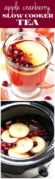 an apple cranberry slow cooker tea recipe