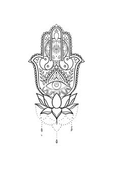 a hamsa with an eye on it