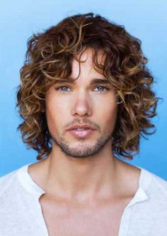 20+ Guys with Long Curly Hair Balding Mens Hairstyles, Long Curly Hair Men, Men's Long Hairstyles, Thick Curly Hair, Boys With Curly Hair, Popular Haircuts