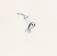 a drawing of a bird flying through the air