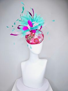 The Hat Doctor From the 2024 Featured Milliner of the Kentucky Derby Museum  kentucky derby hat fascinator hot pink satin with embroidered colorful flowers pink green feather pouf  stretch headband attachment  each hat is totally one of a kind! no two are alike! I can probably add feathers, flowers etc to existing hats for a small fee. I cannot remove anything from existing hats. Just message me and see if we can make it work! :) I cannot make custom order from scratch. My schedule is unfortunat Spring Mini Hats In Pink With Feathers, Spring Pink Mini Hats With Feathers, Pink Feathered Headpiece For Kentucky Derby, Pink Mini Hats With Feathers For Spring, Pink Feathered Headpieces For Spring, Pink Feathered Spring Hat, Derby Hats Fascinators, Green Feather, Hat Fascinator