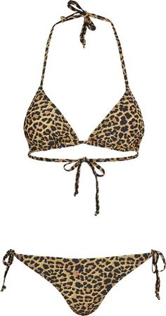 Ladies Leo Bikini | Urban Classics Bikini Set | EMP Leopard Print Swimsuit, Outfit Inspo Summer, Leopard Fashion, Swimming Costume, Summer Fashion Outfits