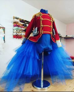 Please NOTE: The hat or any other accessories are not included in the price. I crreate only dresses. THank you!Girl Nutcracker Costume,Dress  Perfect For Photoshoots,parties,pageants and cor any special occasion. This is our Red-Blue -Gold Nutcracker girl romper Dress 📸 Removable train , 📸All details Handmade with love  📸Closure zip up 📸if you would like to order your dress custom size then contact me . 📸 Any modifications Are Welcome All pictures Provided Are Of Our Actual Creation. These Stump Dolls, Girl Nutcracker, Nutcracker Costume, Blue Nutcracker, Circus Ringmaster, Fashion Anak, Ringmaster Costume, Nutcracker Costumes, Circus Dress