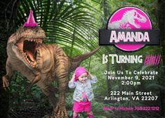 Jurassic World Birthday Invitation Girls Jurassic Park - Etsy Brazil Jurassic World Birthday, Jurassic Park Birthday, Party Location, Photo Arrangement, Dinosaur Theme Party, Dino Party, Dinosaur Theme, Photo Invitations, Birthday Invitations Girl