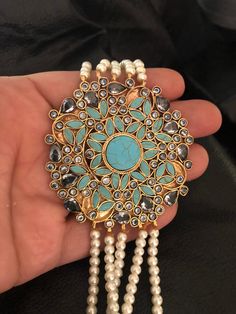 High quality kundan and semi precious stones feroza set Set included mala, earrings and adjustable ring perfect for wedding and parties made to order. Jewelry Pakistani, Jewelry Stones, Kundan Jewelry, Stones Jewelry, Pakistani Jewelry, Kundan Earrings, Jewelry Indian, Message Jewelry, Kundan Jewellery