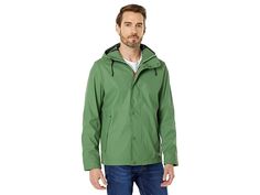 Hunter Lightweight Rubberised Jacket - Men's Clothing : Fell Green : Note: Select your US size. Please be advised, the product and box will display UK, US and Euro sizing. For US sizing, both men's and women's sizing is displayed. Men's sizing is represented by M and women's sizing is represented by F. The Hunter Lightweight Rubberised Jacket offers great insulation and comfort to keep you secure when hit the trailing hikes. High neckline with long sleeves. Fully waterproof with welded seams. Ho Outdoor Green Fleece Jacket, Green Fleece-lined Windbreaker For Cold Weather, Functional Long-sleeved Green Fleece Jacket, Green Fleece-lined Windbreaker For Streetwear, Green Fleece-lined Outdoor Outerwear, The Hunter, High Neckline, Men's Clothing, Insulation