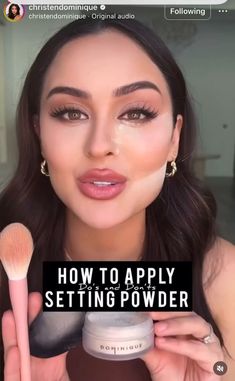 Where Do You Put Setting Powder On Your Face, How To Powder Your Face, Where To Apply Powder, What Is Setting Powder Used For, Where To Apply Setting Powder, Setting Powder Placement, How To Apply Powder Foundation, How To Use Powder, Contour And Highlight For Beginners