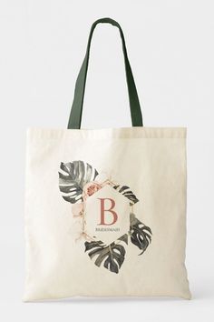 Monstera Wedding, Party Souvenirs, Pink Packaging, Types Of Handbags, Wedding Tote Bag, Wedding Souvenir, Wedding Giveaways, Wedding Tote, Painted Bags