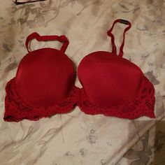 New With Tags Bra: 32d Elegant Red Victoria's Secret Bra, Cute Bras Victoria's Secret, Bras Victoria's Secret, 32d Bra, Cute Bras, Victoria Secrets, Bra Panty, Victoria Secret Bras, Victoria Secret