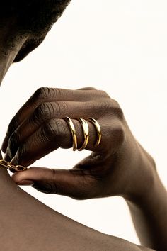 Stackables to statement, discover our responsibly handcrafted rings. Open Ring Gold, Suede Jewelry, Stackable Necklaces, Fluid Design, Gold Vermeil Jewelry, Wave Ring, Ring Stack, Vermeil Jewelry, Matte Satin