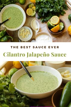 the best sauce ever cilantro jalapeno sauce