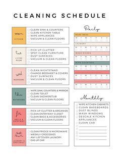 Printable Cleaning Schedule, Instant Download, Organizational Cleaning Planner - Etsy Canada | Cleaning schedule printable, Cleaning schedule, Weekly cleaning Tul Planner Ideas, Free Printable Cleaning Schedule, Cleaning Template, Daily Cleaning Schedule, Cleaning Chart, Cleaning Essentials, Cleaning Planner, Schedule Printable