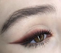 Brown Eyeliner, Simple Eye Makeup, Cute Makeup