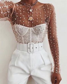 Fabric | Polyester Elegant Crop Top, Country Concert Outfits, Embellished Crop Top, Lace Beading, Mesh Long Sleeve, Maxi Skirts