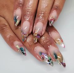 Baddies Nails, Summer Nails 2024, Encapsulated Nails, Be First, Fire Nails, Pretty Acrylic Nails, Chic Nails