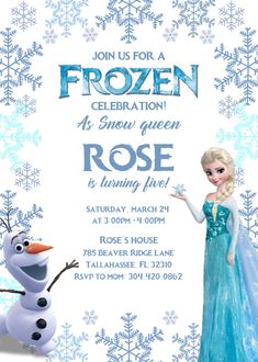 the frozen princess birthday party is going on